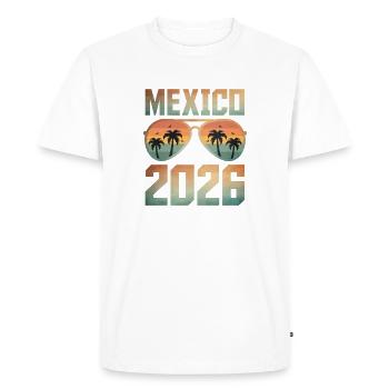 Mexique 2026 - T-shirt Premium bio Homme - blanc - Devant - Nico (187cm)
