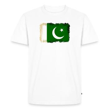 Drapeau du Pakistan - T-shirt Premium bio Homme - blanc - Devant - Nico (187cm)