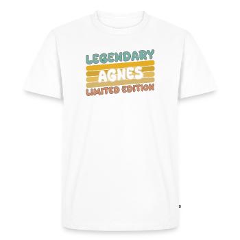 Agnes as Legendary - Men's Premium Organic T-Shirt - white - Front - Nico (187cm)
