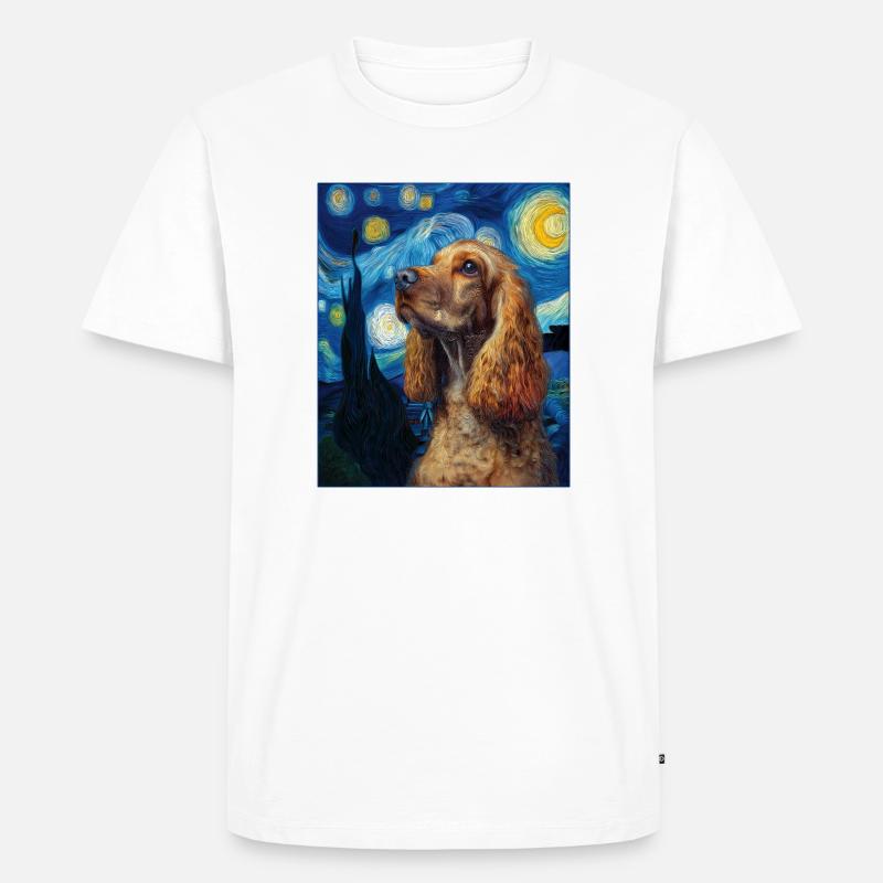 Cocker Spaniel Hund - Männer Premium Bio T-Shirt - Weiß