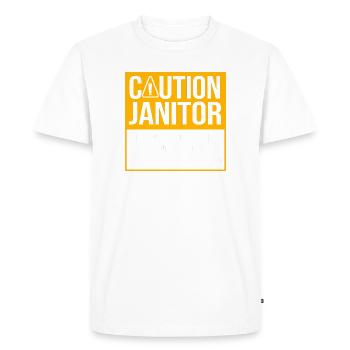 gardien - T-shirt Premium bio Homme - blanc - Devant - Nico (187cm)
