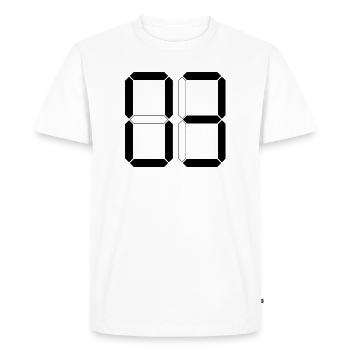 NUMÉRO 03 Zero Trois Cadeau d’anniversaire numérique - T-shirt Premium bio Homme - blanc - Devant - Nico (187cm)