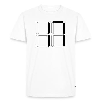 NUMBER 17 Seventeen Birthday Gift Digital - Men's Premium Organic T-Shirt - white - Front - Nico (187cm)