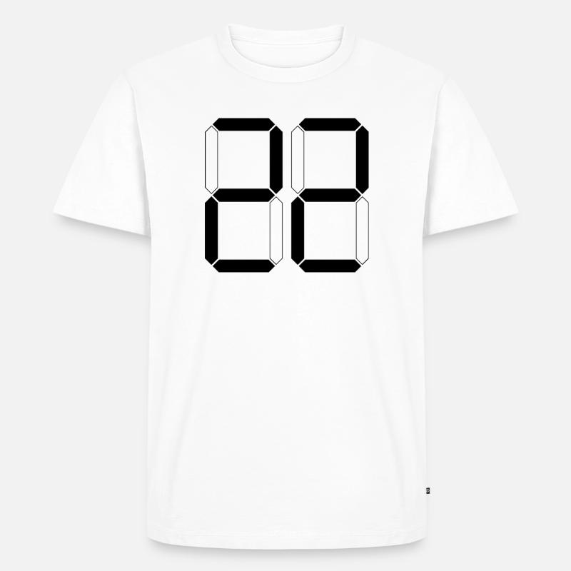 NUMMER 22 Zweiundzwanzig Geschenk Digital - Männer Premium Bio T-Shirt - Weiß