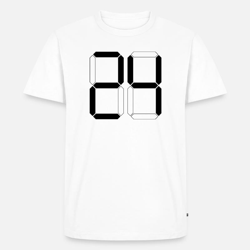 NUMMER 24 Vierundzwanzig Geschenk Digital - Männer Premium Bio T-Shirt - Weiß