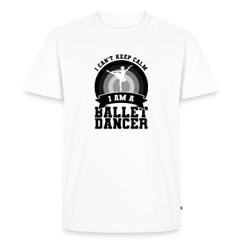 Ballet Dancer Saying - Men's Premium Organic T-Shirt - white - Front - Nico (187cm)