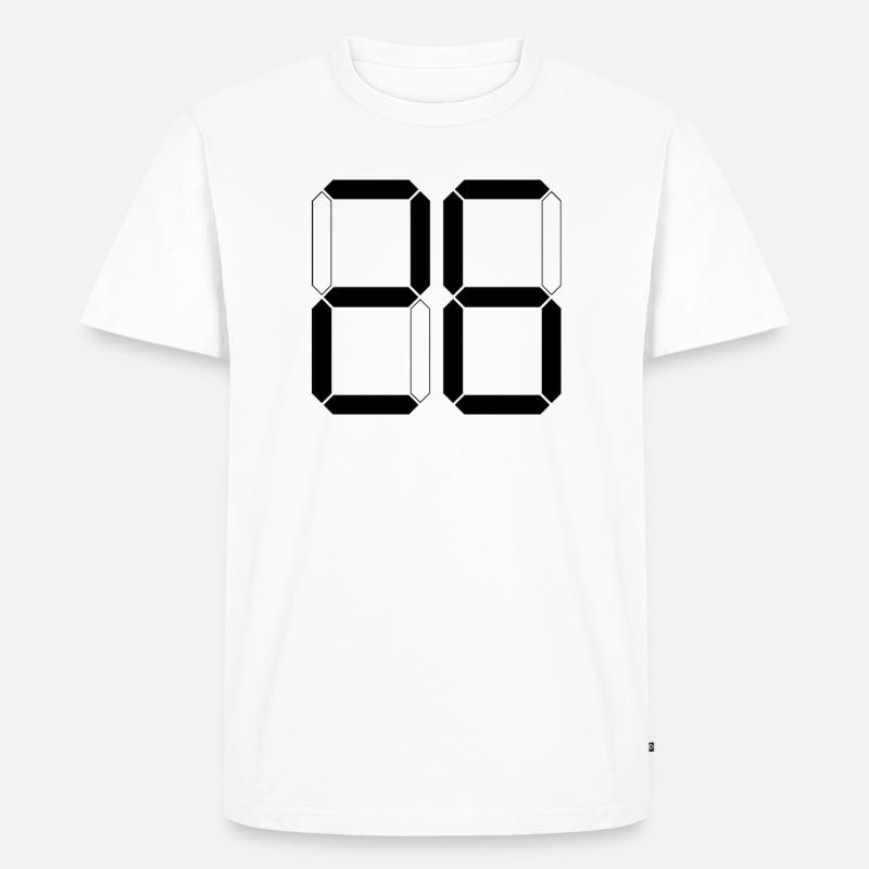 NUMMER 26 Sechsundzwanzig Geschenk Digital - Männer Premium Bio T-Shirt - Weiß