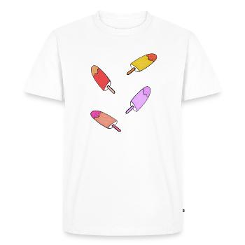 Rafraîchissement d’été pour enfants en glace - T-shirt Premium bio Homme - blanc - Devant - Nico (187cm)