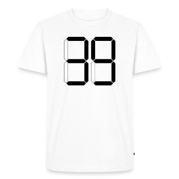 NUMBER 39 Thirty-Nine Gift Digital - Men's Premium Organic T-Shirt - white - Front - Nico (187cm)