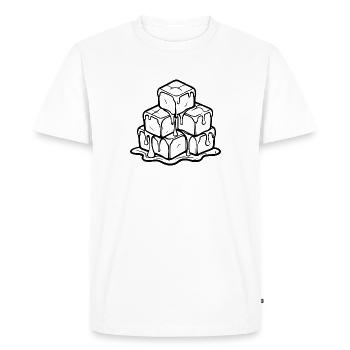 cold - Men's Premium Organic T-Shirt - white - Front - Nico (187cm)