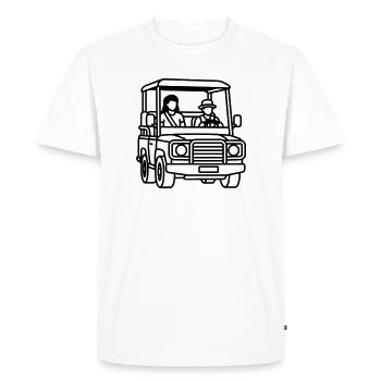 safari - T-shirt Premium bio Homme - blanc - Devant - Nico (187cm)