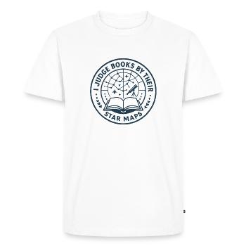 Livres par Star Charts | Lire de la science-fiction - T-shirt Premium bio Homme - blanc - Devant - Nico (187cm)