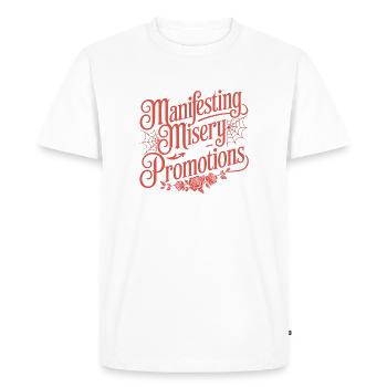 Manifester la misère et les promotions - T-shirt Premium bio Homme - blanc - Devant - Nico (187cm)
