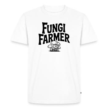 Agriculteur de champignons - T-shirt Premium bio Homme - blanc - Devant - Nico (187cm)