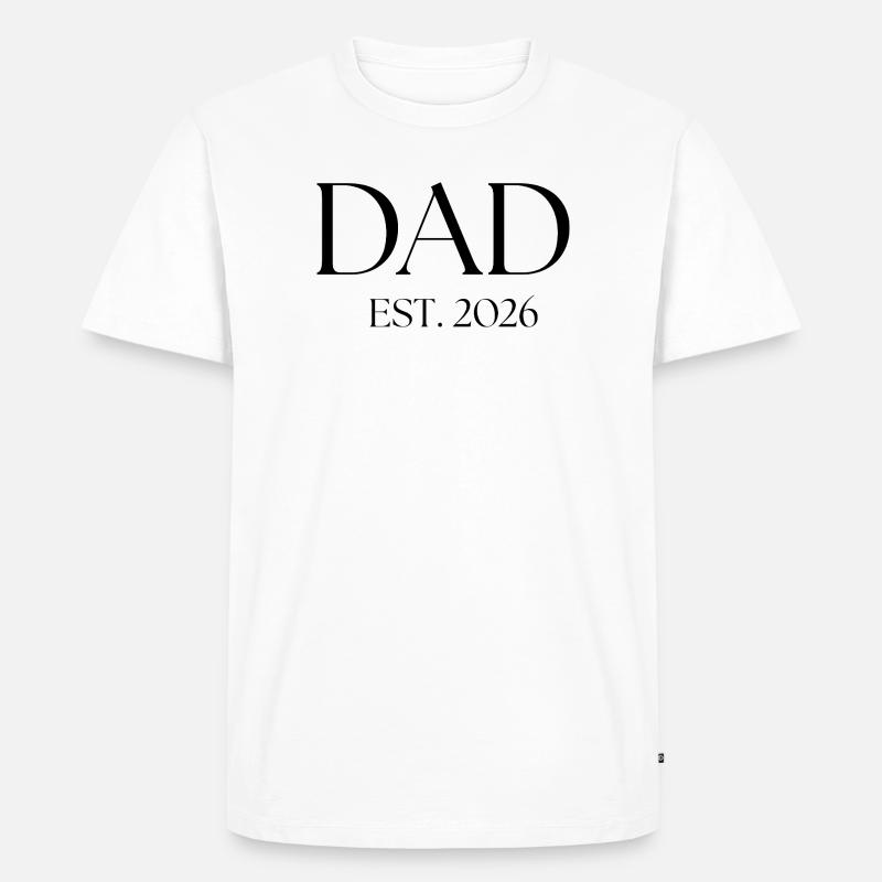 Dad soon - Männer Premium Bio T-Shirt - Weiß