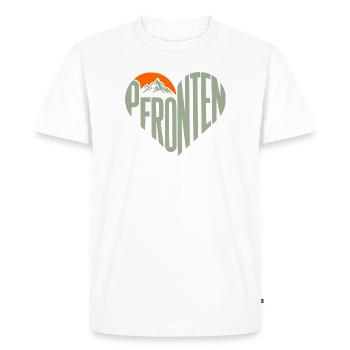 Pfronten Bergherz Panorama - T-shirt Premium bio Homme - blanc - Devant - Nico (187cm)