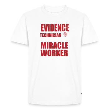 Forensic Scientist Criminology - Men's Premium Organic T-Shirt - white - Front - Nico (187cm)