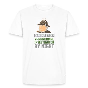 ghost hunting paranormal ghost hunter - Men's Premium Organic T-Shirt - white - Front - Nico (187cm)