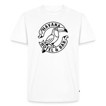 La Havane - T-shirt Premium bio Homme - blanc - Devant - Nico (187cm)
