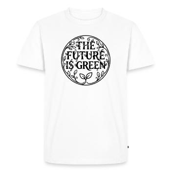 Avenir vert - T-shirt Premium bio Homme - blanc - Devant - Nico (187cm)