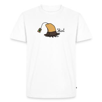 Tea Shirt - Men's Premium Organic T-Shirt - white - Front - Nico (187cm)