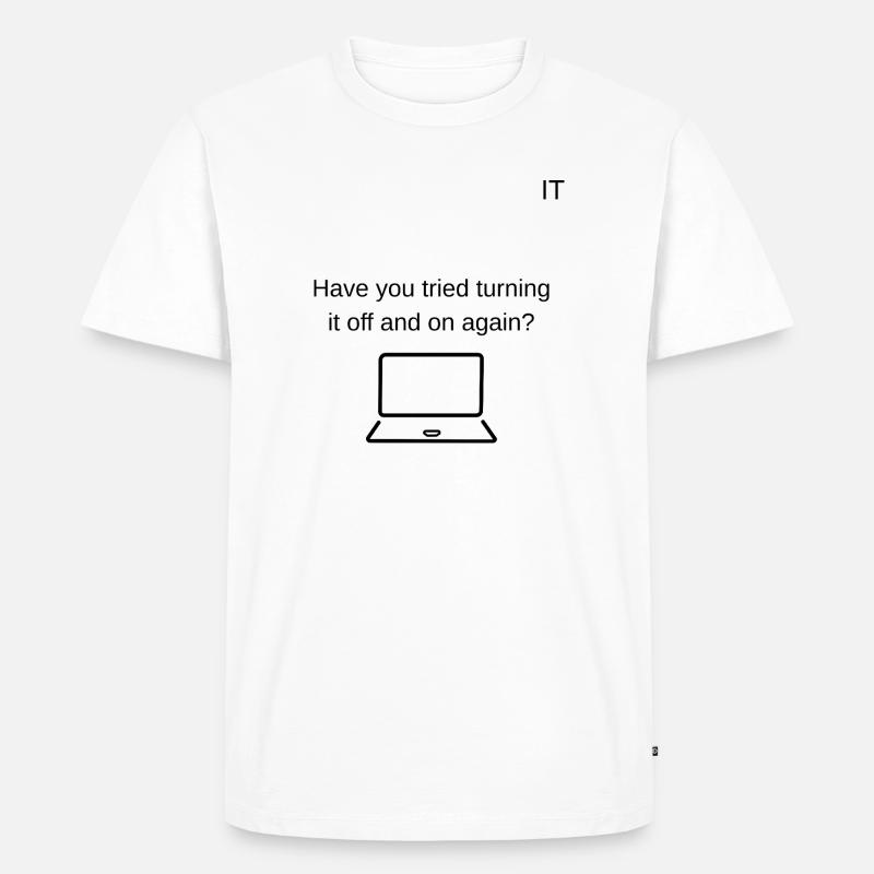 Tech support  - Men's Premium Organic T-Shirt - white