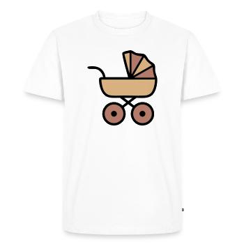 Stroller Baby Boho Icon - Men's Premium Organic T-Shirt - white - Front - Nico (187cm)