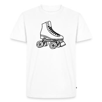 Roller skates - Men's Premium Organic T-Shirt - white - Front - Nico (187cm)