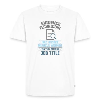 Forensic Scientist Criminology - Men's Premium Organic T-Shirt - white - Front - Nico (187cm)