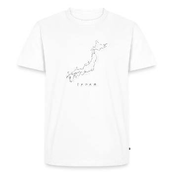 Japan Country - Men's Premium Organic T-Shirt - white - Front - Nico (187cm)