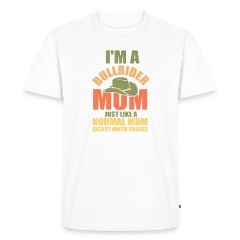 cowboy western rodeo mom mom riding - Men's Premium Organic T-Shirt - white - Front - Nico (187cm)