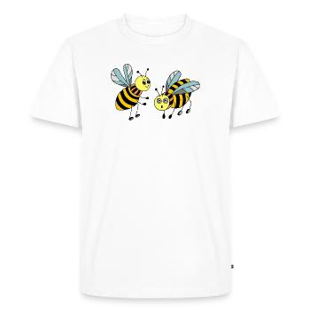 Insectes - T-shirt Premium bio Homme - blanc - Devant - Nico (187cm)