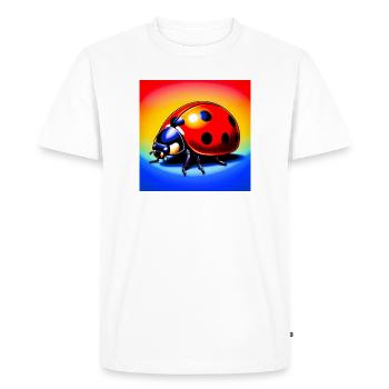 coccinelle - T-shirt Premium bio Homme - blanc - Devant - Nico (187cm)