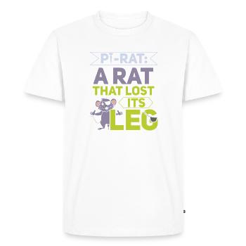 Rat, house rat, rat owner, rat lover - Men's Premium Organic T-Shirt - white - Front - Nico (187cm)