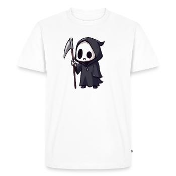 The Grim Reaper - Men's Premium Organic T-Shirt - white - Front - Nico (187cm)