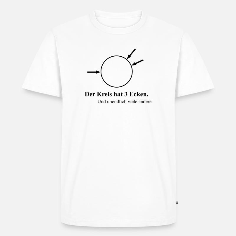 Drei Ecken - Männer Premium Bio T-Shirt - Weiß