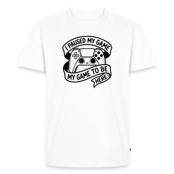 Jeux vidéo - T-shirt Premium bio Homme - blanc - Devant - Nico (187cm)