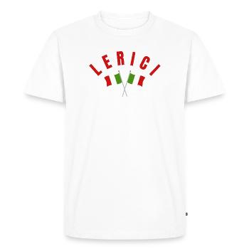 Lerici a franchi les drapeaux italiens - T-shirt Premium bio Homme - blanc - Devant - Nico (187cm)