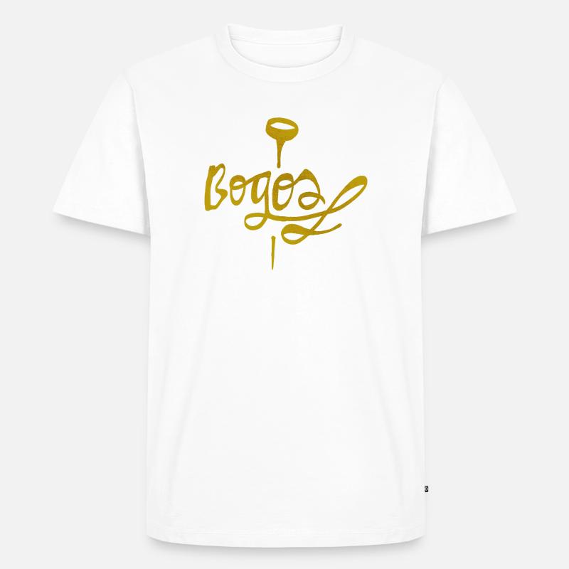 Bogos - Männer Premium Bio T-Shirt - Weiß