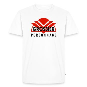 Gossier personnage - T-shirt Premium bio Homme - blanc - Devant - Nico (187cm)