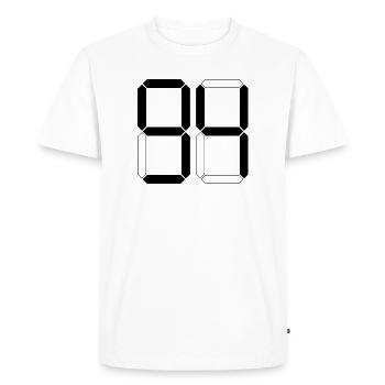 NUMÉRO 94 Quatre-vingt-quatorze cadeaux numériques - T-shirt Premium bio Homme - blanc - Devant - Nico (187cm)