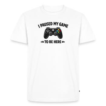Conception de jeux - T-shirt Premium bio Homme - blanc - Devant - Nico (187cm)