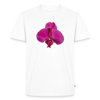 Vivid_Pink_Phalaenopsis_Noth_Orchid_Bloom - Men's Premium Organic T-Shirt - white - Front - Nico (187cm)