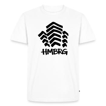 HAMBURG Mundsburg - Men's Premium Organic T-Shirt - white - Front - Nico (187cm)