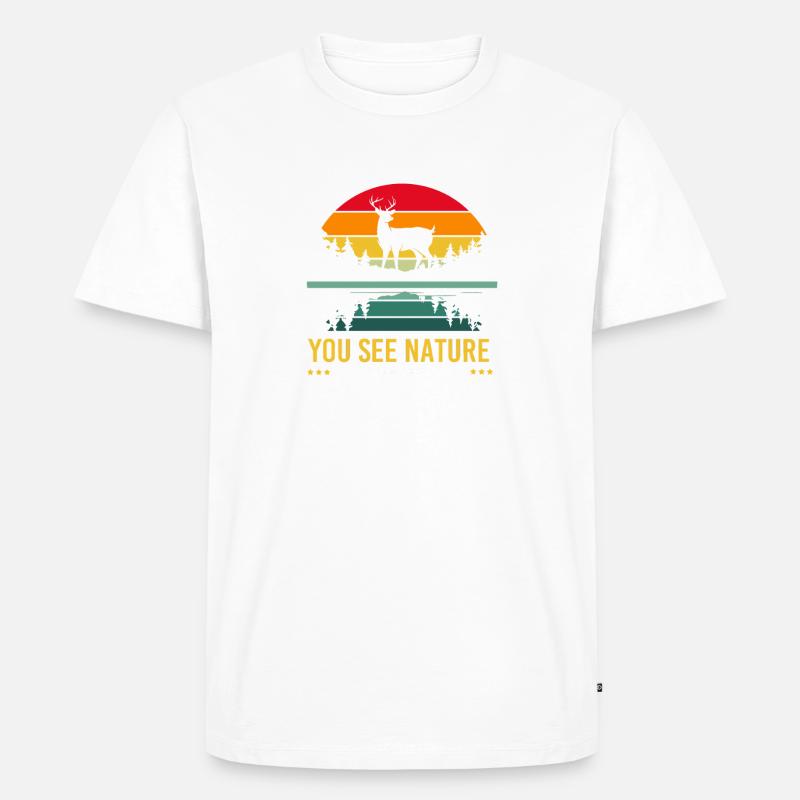 Bogen Bogenschütze Bogenschießen - Männer Premium Bio T-Shirt - Weiß
