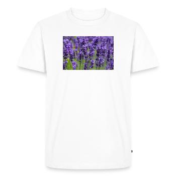 Paysage onirique du champ de lavande - T-shirt Premium bio Homme - blanc - Devant - Nico (187cm)