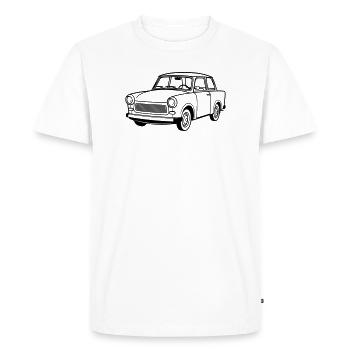 Trabi 601 Coupé - T-shirt Premium bio Homme - blanc - Devant - Nico (187cm)