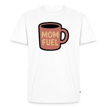Maman Fuel Tasse à café Maman - T-shirt Premium bio Homme - blanc - Devant - Nico (187cm)
