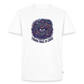 Magic Chaos - Men's Premium Organic T-Shirt - white - Front - Nico (187cm)