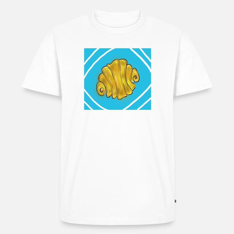 Franzbrötchen - Männer Premium Bio T-Shirt - Weiß